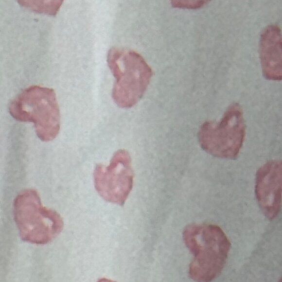 TABITHA WEBB Sleepwear  Silky White & Pink Heart Print Sleep Shirt Size … - Picture 4 of 7
